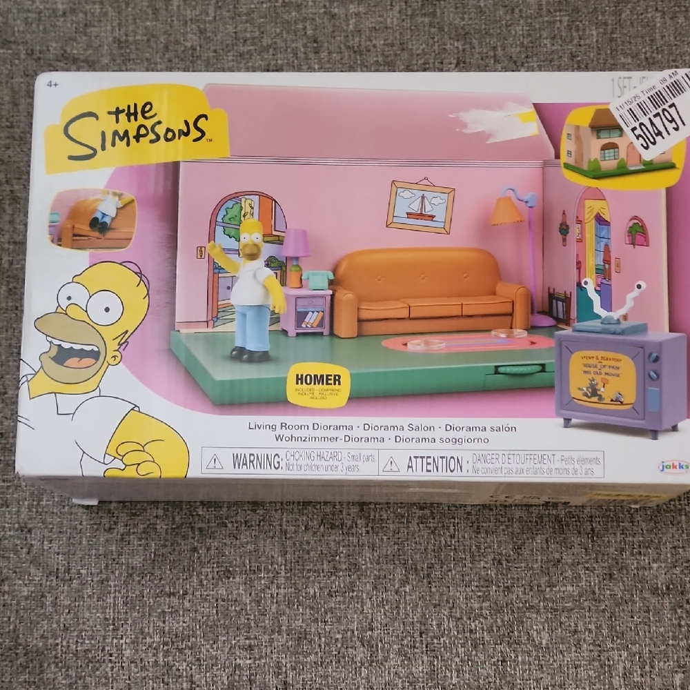 The Simpsons Living Room Diorama Set